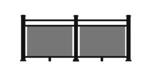 _0006_ULTRALOX® Post-To-Post Rail, Glass Panel Open Mid Rail